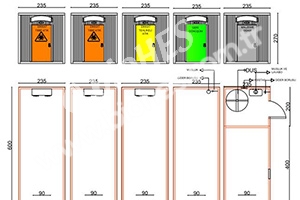 Portable, modular, optional waste storage.